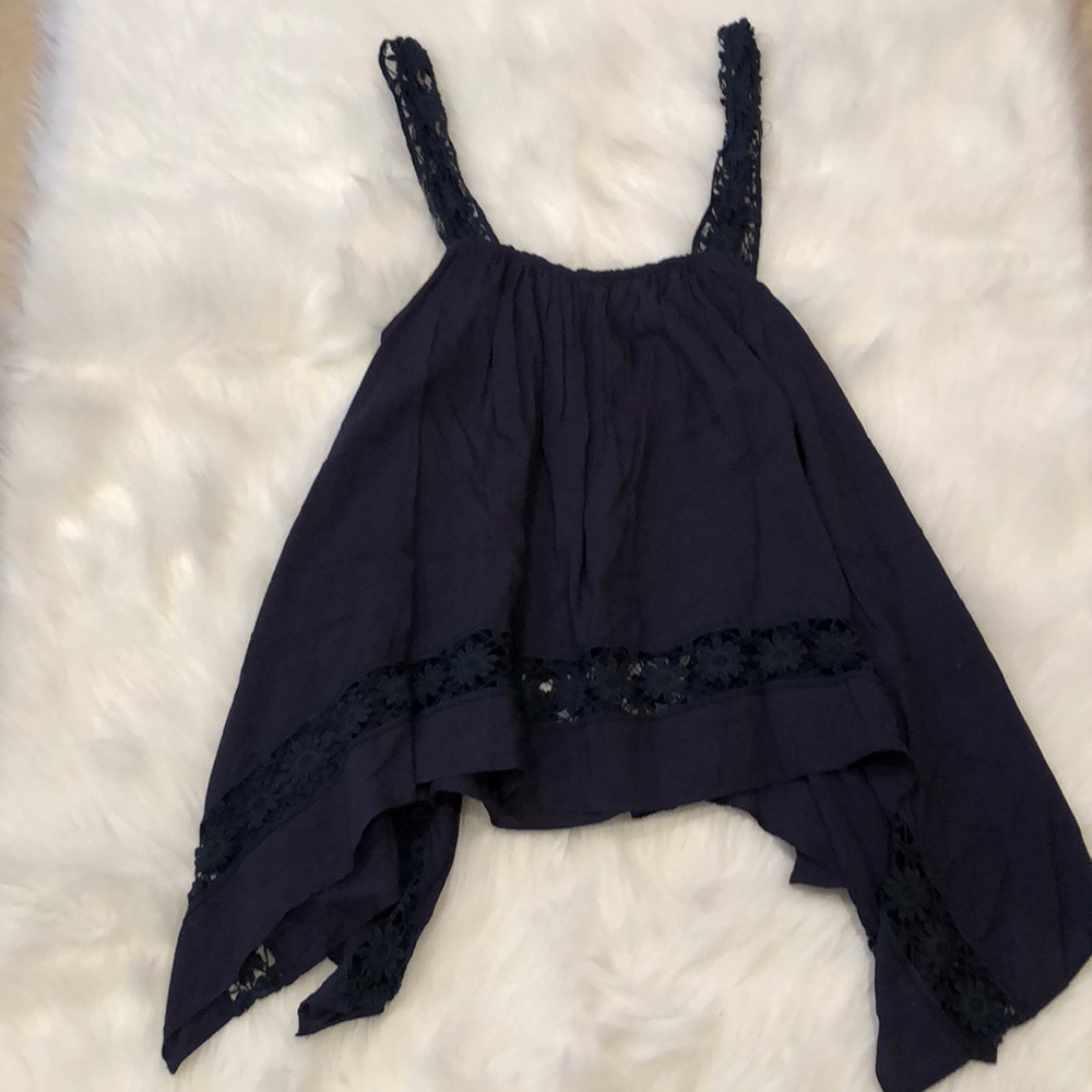 💜 Navy dressy tank